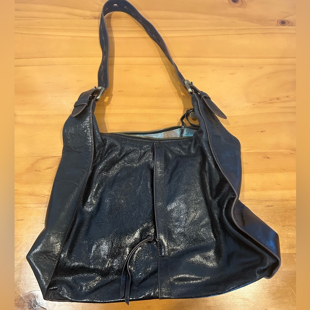 Hobo International Soft Black Leather Large Shoulder Bag